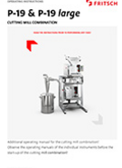 Operating manual Cutting Mill Combination PULVERISETTE 19 large/PULVERISETTE 19
