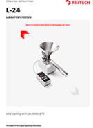 Operating manual Vibratory Feeder LABORETTE 24